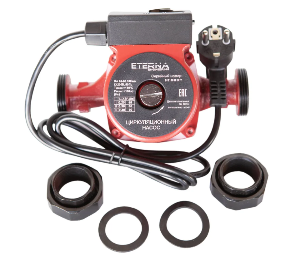 Насос циркуляционный Eterna Engineering RA 25-60 180