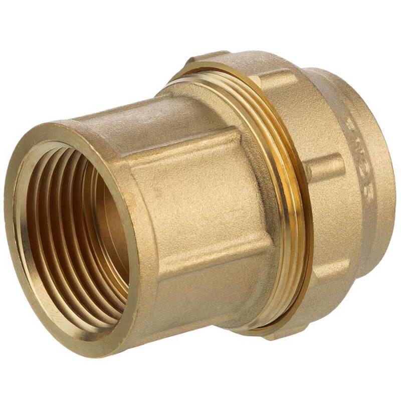 Муфта соединительная Zeissler для труб ПНД 25 x 3/4" ВнР, латунь — фото 3
