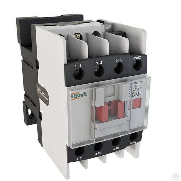 Контактор Dekraft КМ-103 9А 220В 1НО+1НЗ