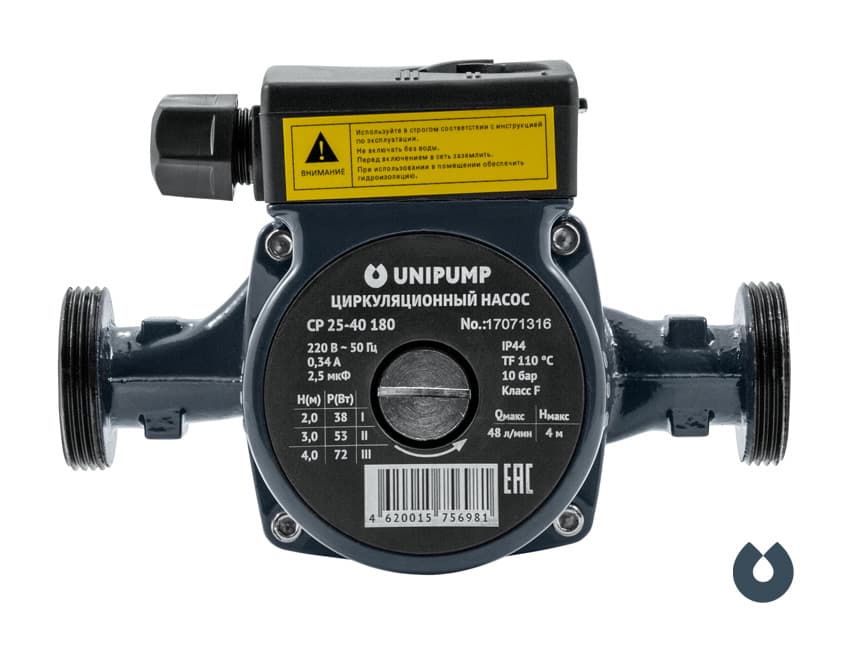 Насос циркуляционный Unipump CP 25-80 180мм