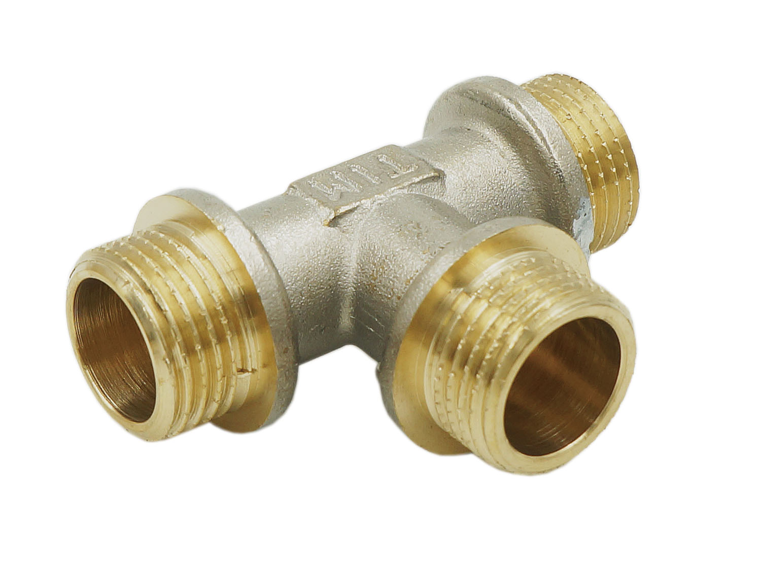 Тройник никелированный Zeissler ННН 3/4"