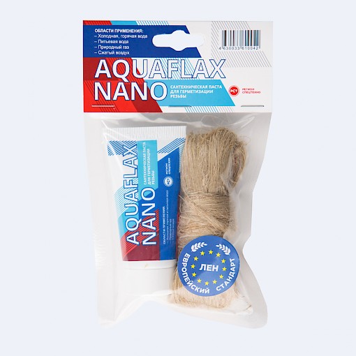 Комплект монтажный Aquaflax Nano паста 80гр + лён евро 20гр