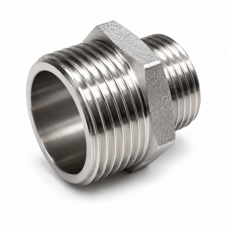 Ниппель переходной никелированный Zeissler 1/4" х 3/8"