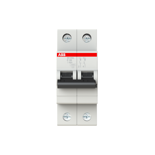 Выключатель автоматический ABB SH202L 2п 20А C 4.5kA