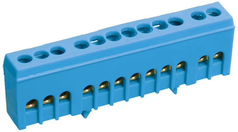 Шина N ноль в корпусном изоляторе на DIN-рейку ШНИ-6х9-8-К-C IEK