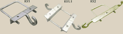 Крюк Iek КХ1.1 одинарный с хомутом