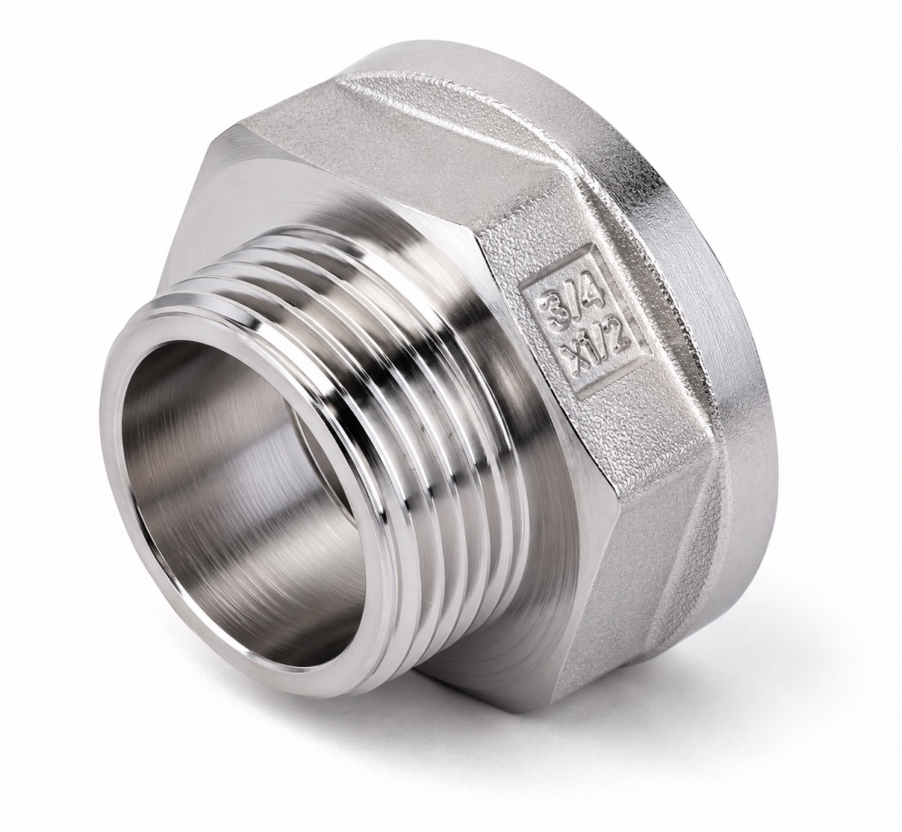 Переходник никелированный Zeissler ВН 1" х 3/4"