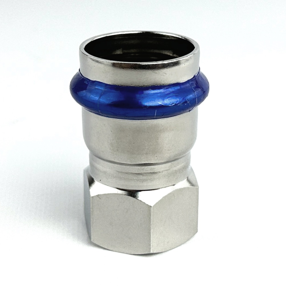 Пресс-фитинг с ВнР 22мм х 3/4" из нержавеющей стали ZTI.502.002205
