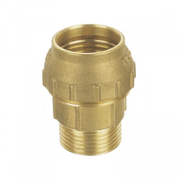 Муфта соединительная для труб ПНД 40 х 1.1/4" НР, латунь