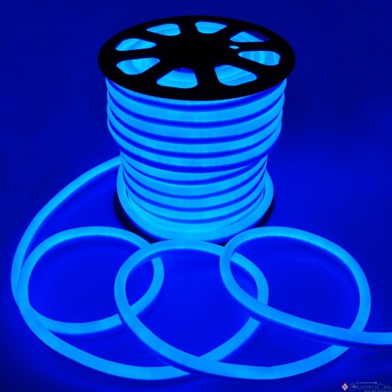 NEON-лента Navigator 92LED2835, 9Вт, 220В, IP67, (синий)