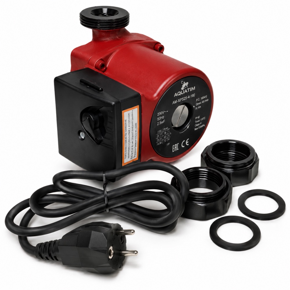 Насос циркуляционный AquaTim AM-XPS25-4-130 25-40 130мм — фото 2