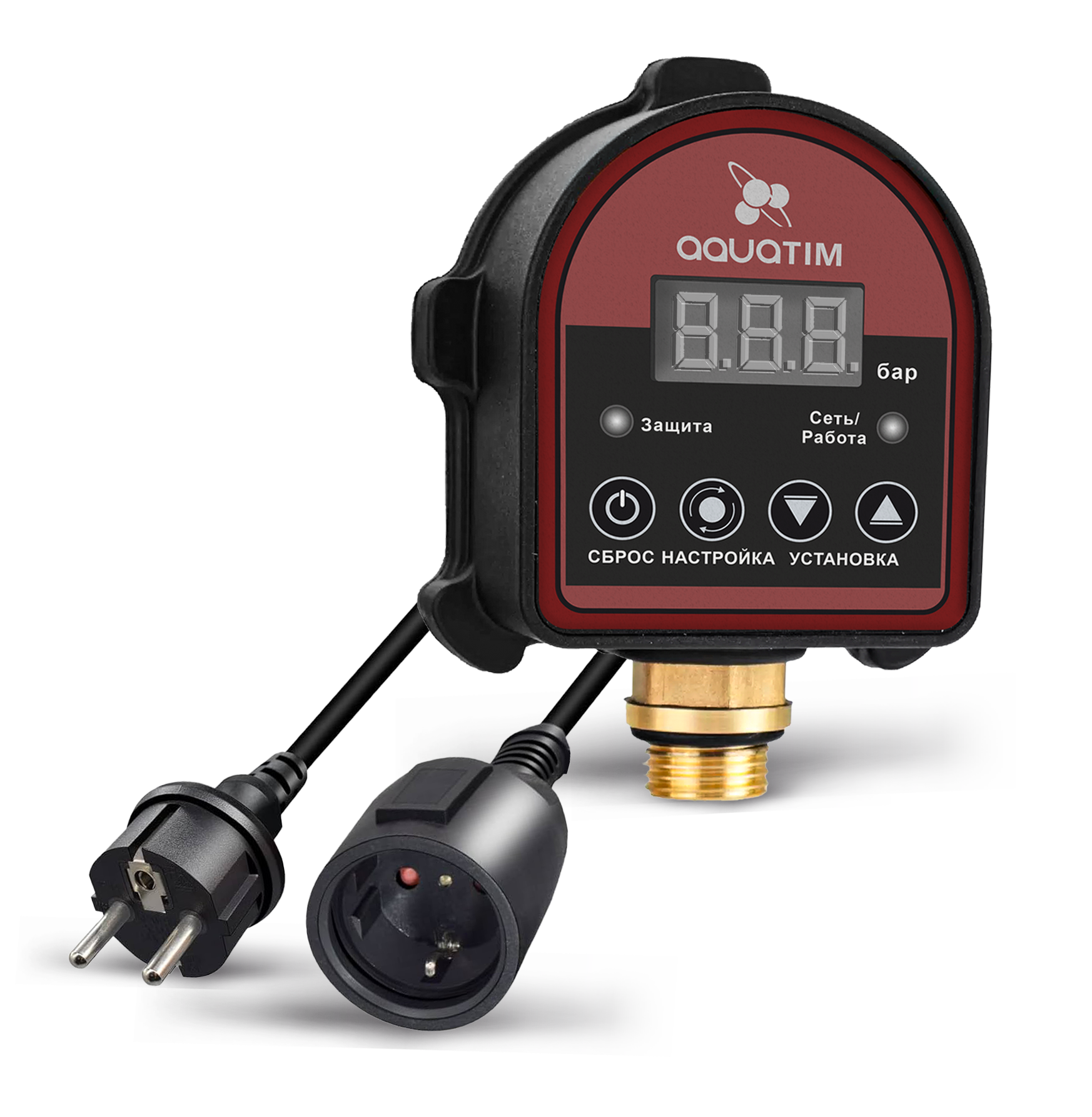 Реле давления электронное AquaTim 10 бар 1500Вт, арт. PS-07A