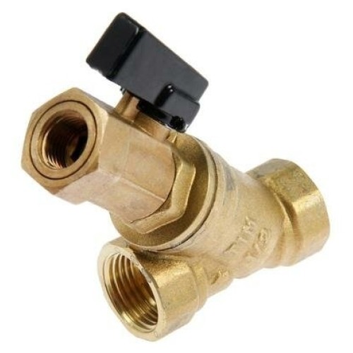Фильтр косой грубой очистки Tim 3/4" с мини краном, латунь арт. BL-D7603