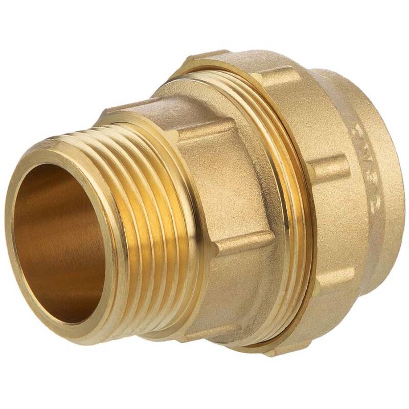 Муфта соединительная Zeissler для труб ПНД 32 x 1" НР, латунь